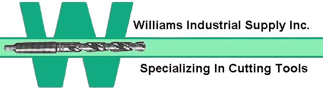 Logo for Williams Industrial Supply Inc. features a large green Logo for Williams Industrial Supply Inc. features a large green